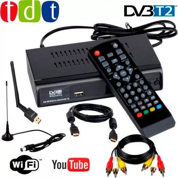 Decodificador TDT HD Usb +Control +HDMI +RCA Digital Sintonizador